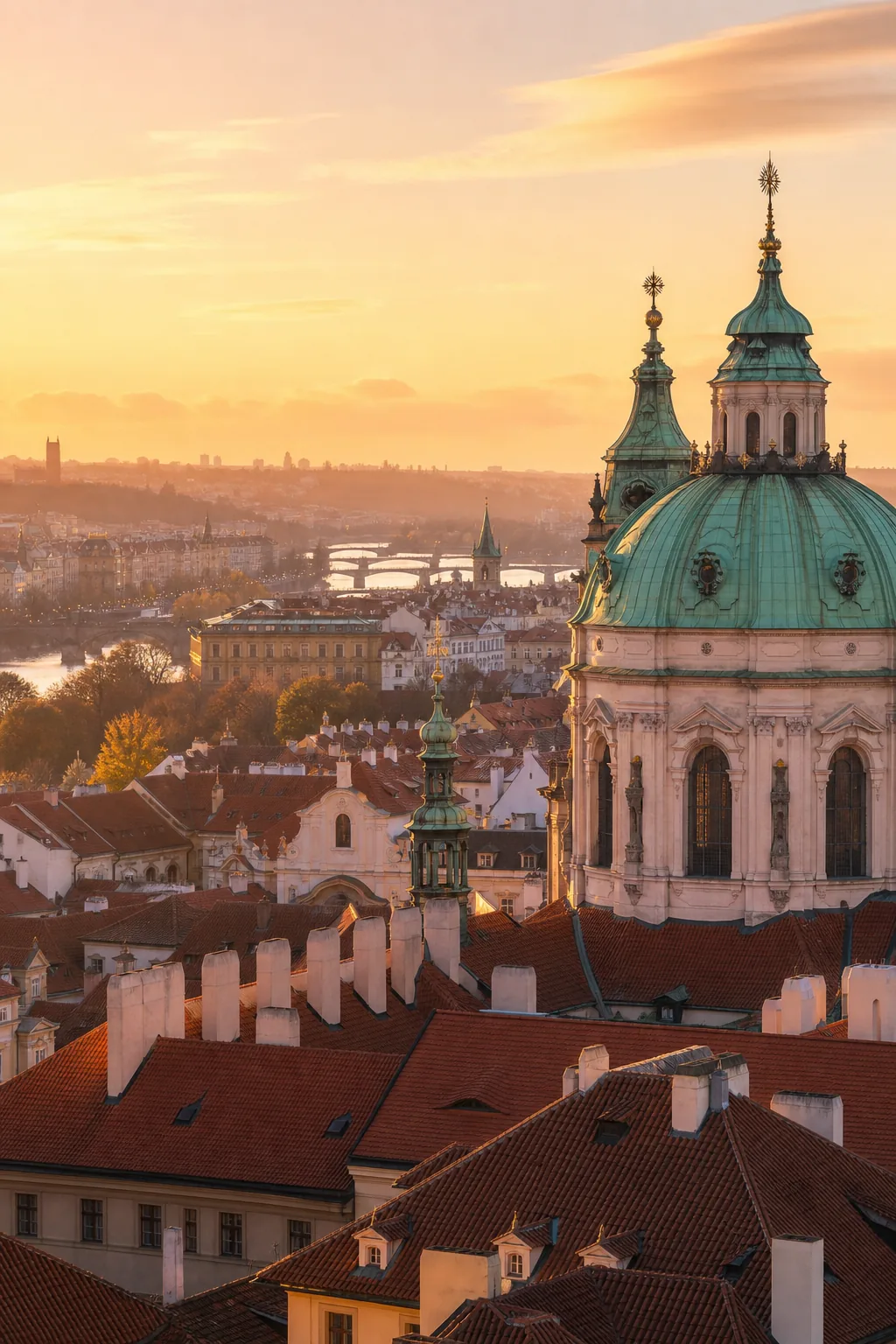 European old town skyline for city breaks