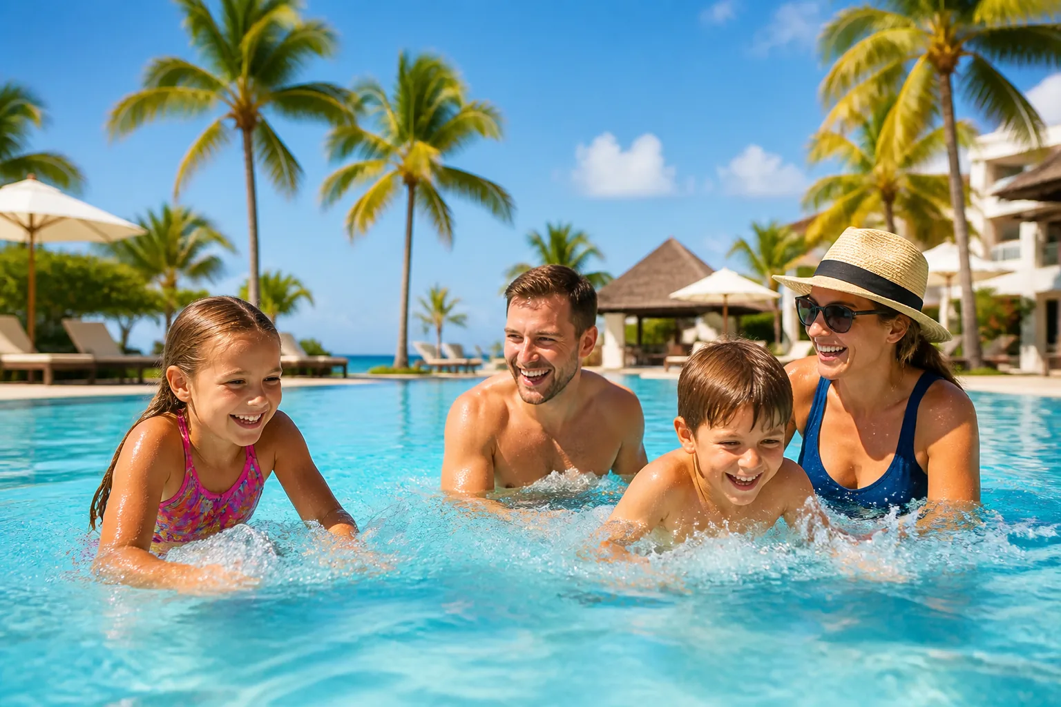 Family resort pool for family holidays