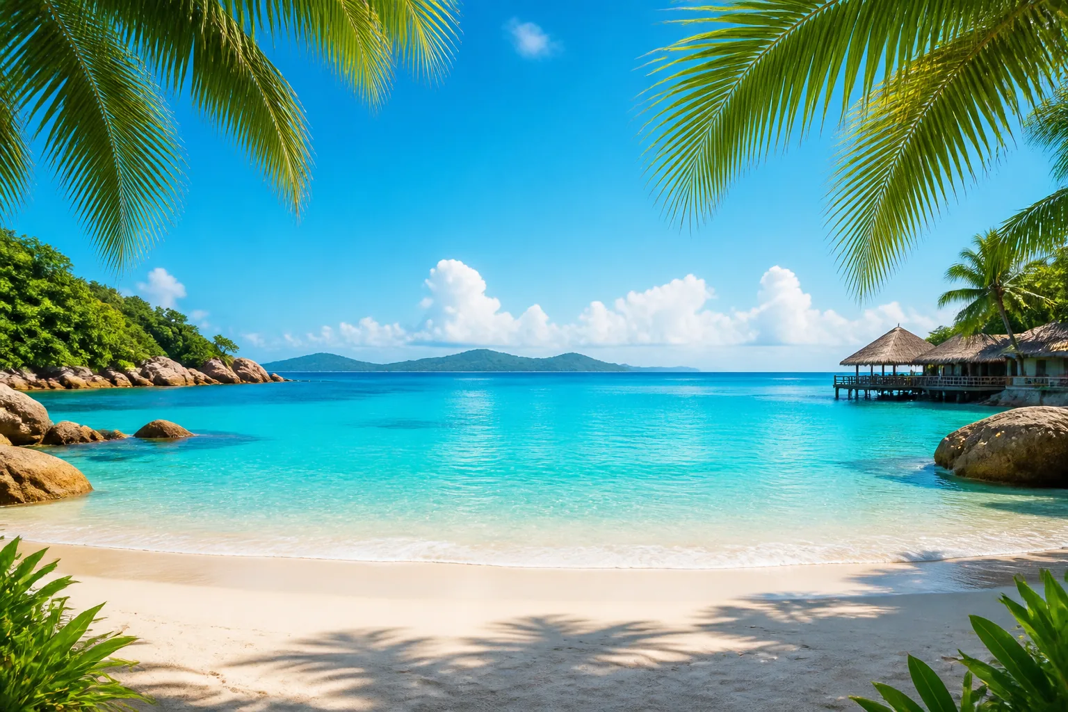 Beach and sea for sun holidays